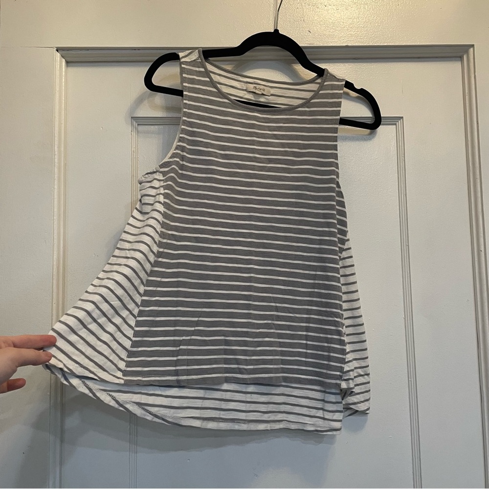 Striped madewell tank top